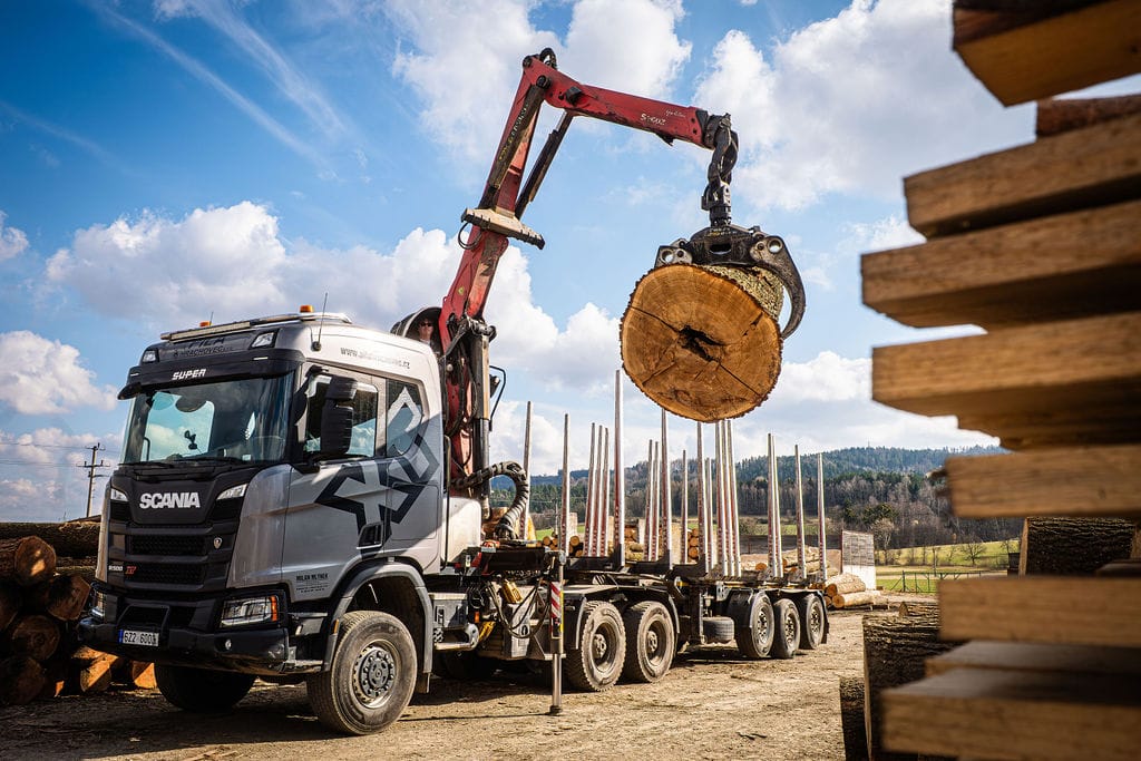 Výkup kulatiny: SCANIA RAMENO P1026323 F